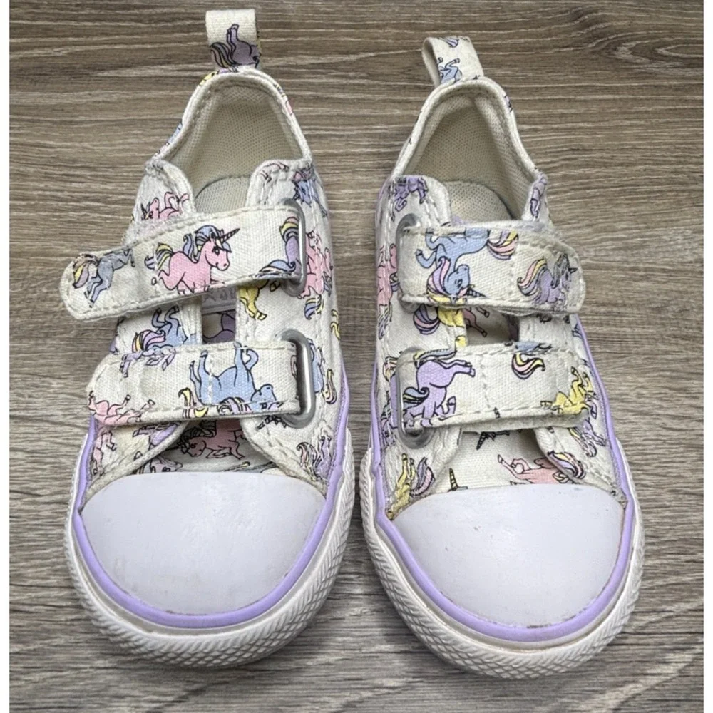 Converse All Star Toddler Girls Low Top Shoes‎ Sneakers Unicorn Pastel Size 7